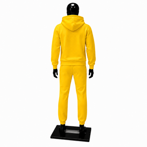 Conjunto Deportivo para Hombre, Sudadera con Capucha y Pantalones Jogger con Estampado Gráfico Amarillo, Ropa Deportiva Casual al por Mayor - Product Image 2