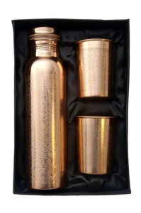 Bouteille à bière classique en cuivre Antique Creations – Anti-fuite, grande capacité, cadeau d'affaires pour usage domestique - Product Image 4