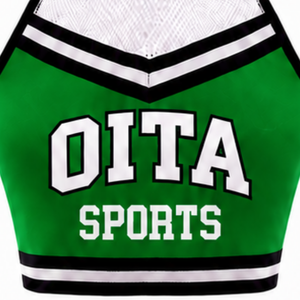 Haut court de cheerleading sans manches rouge, blanc et noir pour femmes et filles – Tenue de performance athlétique pour l'entraînement en équipe – Vêtements de sport - Product Image 5
