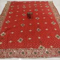 Dupatta vintage en georgette pure de qualité supérieure avec tissu imprimé et travail décoratif, tenue ethnique traditionnelle pour mariage, pour femmes