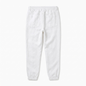 Men's Spring Polyester/Cotton Loose Straight Elastic Waist Drawstring Jogger OEM ODM Wholesale Factory Private Label <b>Low</b> MOQ - Product Image 2
