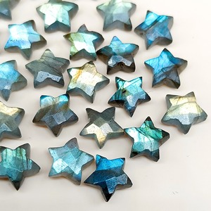 Cuentas de Labradorita en Forma de Estrella de 10 mm, Labradorita Facetada en Forma de Briolette, Cuentas de Piedras Preciosas de Labradorita Natural, Cuentas de Labradorita en Forma de Estrella - Product Image 2