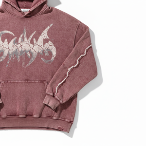 Sweat à capuche pour homme, design personnalisé, effet délavé, logo personnalisé, coton, molleton français, polaire polyester, streetwear tendance, sweat à capuche pull-over - Product Image 4