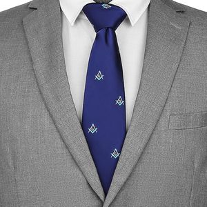 Nueva Corbata Masónica 100% Seda Tejida con la Cruz de Constantino, Corbatas Masónicas de Alta Calidad para Hombre, para Bodas y Eventos Formales - Product Image 4