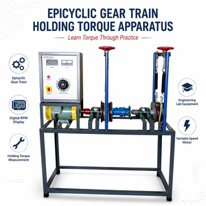 Aparato de torsión con engranaje epicíclico |   Entrenador de engranajes planetarios |   Equipo de Laboratorio de Ingeniería Mecánica - Product Image 5