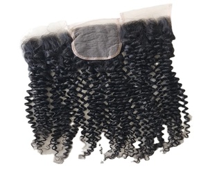 Vente en gros, Extension de cheveux humains brésiliens, Deep Curly, couleur naturelle, Closure Hd 4x4, Deep Curly, Extension de cheveux, vendeur indien - Product Image 2