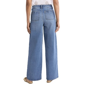 Wide Leg Washed Denim Jeans <b>Pant</b> for Women High Waist Stretch Premium Quality Denim <b>Ladies</b> Plus Size Women's Jeans <b>Pants</b> - Product Image 6