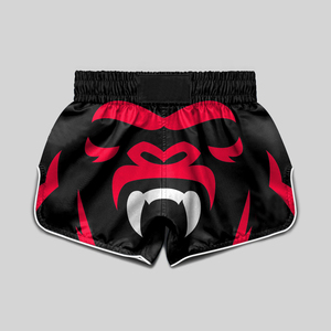 Pantalones Cortos de Muay Thai para Hombre, Pantalones Cortos de Boxeo con Estampado de Camuflaje, Cintura Elástica con Cordón, Pantalones Cortos de Entrenamiento de Artes Marciales - Product Image 3