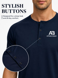 Camiseta de Manga Corta Casual para Hombre, Marca AMY, 100% Algodón, Corte Regular, Lisa, con Logotipo Personalizado al por Mayor - Product Image 3