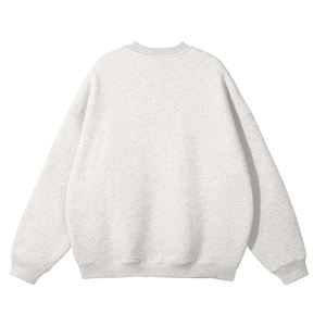Sweat-shirt à col rond en coton uni, personnalisable avec logo imprimé, pour hommes et femmes, vente en gros - Product Image 2