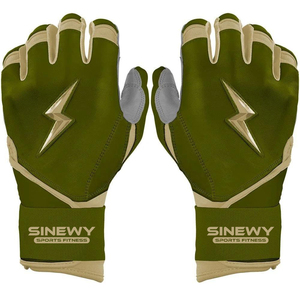 Gants d'entraînement en cuir bleu SINEWY avec fermeture auto-agrippante pour adultes unisexes, design durable et respirant - Product Image 6