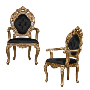Sillón de Madera Estilo Victoriano con Tapicería Negra, Muebles de Jardín para Exteriores, Estructura de Madera Maciza Resistente - Product Image 6