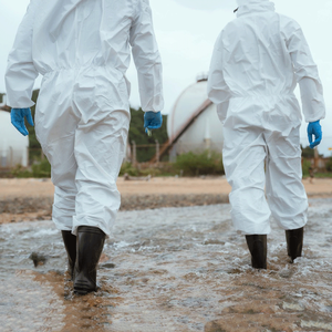 TYPE5 TYPE6 Disposable Hazmat Suits Breathable <strong>Painters</strong> Protective Disposable Clothing PP Microporous Disposable Coverall - Product Image 5
