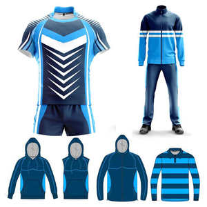 Ensemble de maillots de rugby en tissu 100% polyester à impression numérique, nouvelle arrivée, tenue d'équipe pour l'entraînement, ensemble combiné - Product Image 3