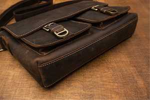 Maletín de Cuero para Negocios, Multifuncional, con Bolsillos, Logotipo Personalizado, de Lujo, Vintage, Duradero, de Primera Calidad, para Portátil, para Hombre - Product Image 5