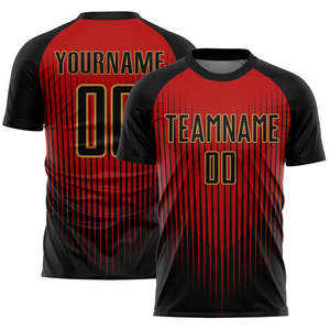 เสื้อฟุตบอลตาข่ายระบายอากาศ โพลีเอสเตอร์ 100% พรีเมียม แบบสั้น สกรีนชื่อและหมายเลขตามสั่ง พิมพ์ลายแบบรีดร้อน ปักลาย 3 มิติ แห้งเร็ว - Product Image 5