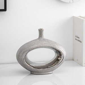 Large Size Metal Vase Ideal For Living Room Decoration Floor Display And Statement Floral Arrangement Design - Product Image 1