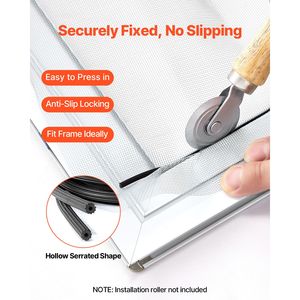 Filo per Zanzariere in PVC Ondulato da 30,5 m x 0,16 m per Applicazioni su Finestre e Porte di Hotel - Product Image 3