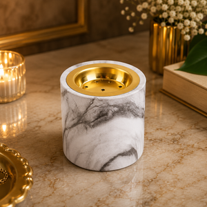 Brûleur à Bakhoor décoratif en résine avec calligraphie arabe dorée, porte-encens, décoration de maison pour Ramadan et Eid, accessoire cadeau - Product Image 5