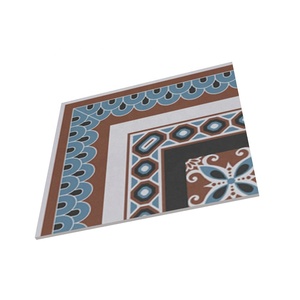 Azulejos de Cerámica de Porcelana con Acabado Mate, Impresión Digital, 400x400 mm, Impermeables, Resistentes al Fuego, Diseño Rústico Negro, para Pisos, Estacionamientos y Porches - Product Image 3