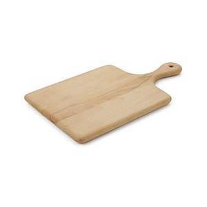 Planche à découper en bois de hêtre massif, vierge, avec poignée, pour servir le pain et les charcuteries - Product Image 2