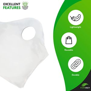 1.2 bianco Mil polietilene borsa 12X13X5 pollici confezione 1000 piccole imprese clienti merce fustellatura manico sacchetti di plastica - Product Image 4