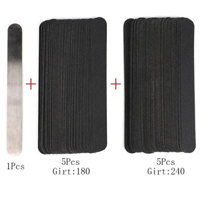 Lima de Uñas Profesional de Doble Cara EMERY, Patrón Recto, Reutilizable, Papel de Lija de Grano 100, Pulidor para el Cuidado de las Uñas - BAFA SURGICAL - Product Image 5