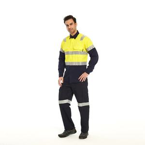 Conjuntos de Camisas de Manga Larga Reflectantes de Alta Visibilidad y Pantalones Cargo, Ropa de Trabajo de Seguridad para Uniformes de Minería - Product Image 6