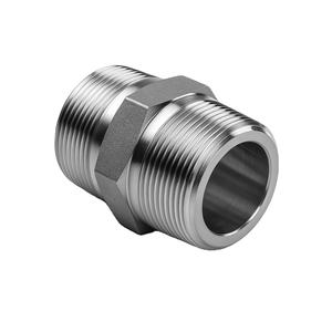 Adaptadores de acoplamiento hexagonal con rosca macho NPT de 1/2'', 1/4'' y 5/8'' de acero al carbono, acero inoxidable y acero dulce OEM - Product Image 1