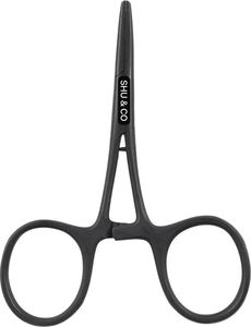 Pince de pêche en acier inoxydable anodisé noir, style Perfect Hatch, outil de pêche à la mouche, pince hémostatique, logo personnalisé OEM - Product Image 2