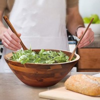 Hersteller-Großhändler Holz-Servierschale Einweg mit Pflanzendesign Umweltfreundlich Spülmaschinenfest Salat- und Essensschale