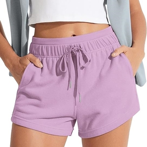 Pantalones Cortos Deportivos de Mujer, Nuevos, a la Moda, 100% Algodón Satinado, Transpirables, Elásticos, Casuales, de Verano, Precio al por Mayor - Product Image 3