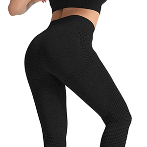 Conjunto de Yoga para Mujer al por Mayor de Alta Calidad, Diseño sin Costuras, Material Spandex/Nylon, Secado Rápido, Transpirable, con Cierre de Cordón - Product Image 6