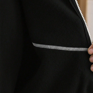100% Cotton Custom Reverse <b>Sewing</b> Design Oversized Hoodies Jogger <b>Sets</b> Manufacturer Premium Zip Up Casual Streetwear OEM Bulk - Product Image 5