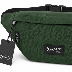 Green Canvas Waterproof Waist <b>Bag</b> Adjustable Strap Zipper Closure Unisex Outdoor Sport Lightweight Large Capacity <b>20L</b> Wholesale - Product Image 6