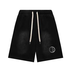 Pantalones Cortos Ligeros de Mezcla de Algodón para Hombre, con Bordado de Leopardo, Estilo Vintage, Cierre con Cordón y Función Antiarrugas - Product Image 3