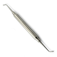 Cuillère à os dentaire pour greffe, 4 mm, en acier inoxydable, instrument chirurgical pour greffe d'os, kit d'implantologie parodontale