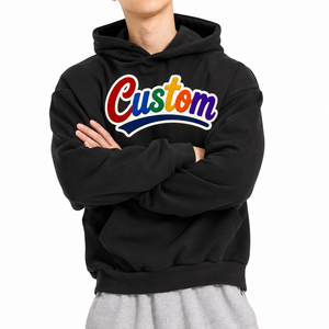 Trendy Custom Logo OEM/ODM Personalized Hoodies Boxy Fit <b>Top</b> Cotton Unisex Washed Patch Men's Pullover Fast Order Wholesale - Product Image 3
