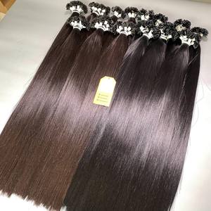 Prix de gros d'usine Extensions de cheveux à la kératine à pointe plate super doublement étirée Cheveux raides Cheveux humains vietnamiens de qualité 12A - Product Image 3