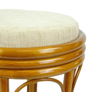 Tabouret d'appoint en rotin Solution d'assise élégante pour une utilisation intérieure ou extérieure - Product Image 3