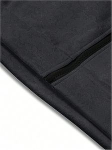 Sudadera con capucha para hombre con cremallera, estilo grunge con pedrería, Y2K, brillante, streetwear, de invierno, teñido liso, 100% algodón, lavado a la piedra - Product Image 2