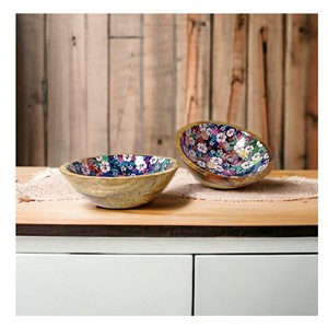 Artículo de Lujo, Tazones Modernos Desechables para Servir Ensaladas, Hechos a Mano con Madera de Mango y Acacia, Vajilla para Fiestas, HANDICRAFT HUB Uttar Pradesh - Product Image 4