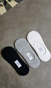 Chaussettes invisibles pour hommes, en coton peigné, durables et respirantes, fabriquées en Corée - Product Image 2