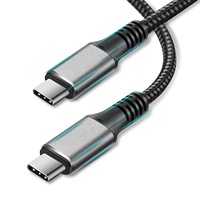 Câble USB Type-C vers Type-C, charge rapide 240W 5A, tressé, PD 3.1, personnalisé, 1m