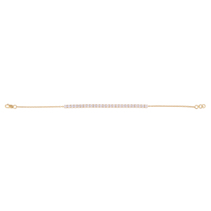 925 Sterling <b>Silver</b> Tennis <b>Bracelet</b> with Chain Extension, Rose Gold Plated, CVD Diamond Round Cut Luxury Jewelry for Women - Product Image 4