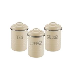 Juego de 3 recipientes para azúcar, té y café, con tapa, para la mesa de la cocina, juego de recipientes decorativos. - Product Image 4