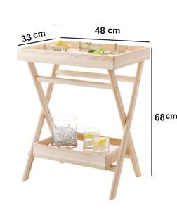 Wooden Handmade Portable Coffee <b>Table</b> Tea <b>Table</b> for Home, <b>Nesting</b> <b>Table</b>, Garden and Living Room Coffee <b>Table</b> (Bronze) - Product Image 2