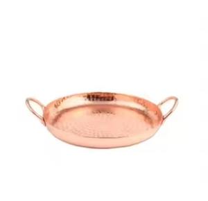 <b>High</b> Quality Copper Serving Tray Classic Dining Platter for Serving Tea Coffee Snacks Drinks in <b>Kitchen</b> <b>Table</b> Setup - Product Image 1