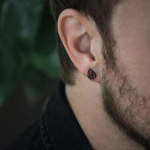 Boucles d'oreilles en bois naturel de qualité supérieure, accessoires de mode faits à la main, bijoux légers pour femmes, vente en gros pour boutiques - Product Image 3