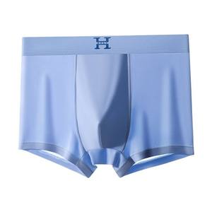 Summer <b>Men's</b> Mid-Rise Underwear New Ice Silk Briefs <b>Lace</b> <b>Thong</b> Plain Sports Shorts Waist Four-Corner Boxers for <b>Men</b> High Quality - Product Image 2